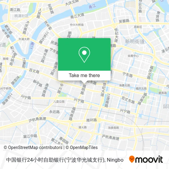 中国银行24小时自助银行(宁波华光城支行) map
