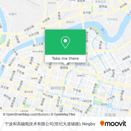 宁波和高磁电技术有限公司(世纪大道辅路) map