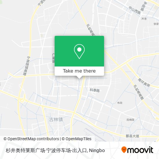杉井奥特莱斯广场·宁波停车场-出入口 map
