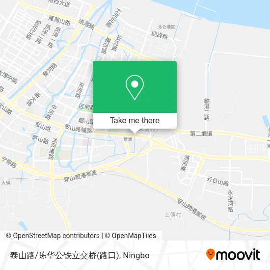 泰山路/陈华公铁立交桥(路口) map