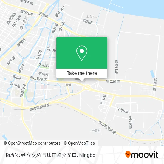 陈华公铁立交桥与珠江路交叉口 map
