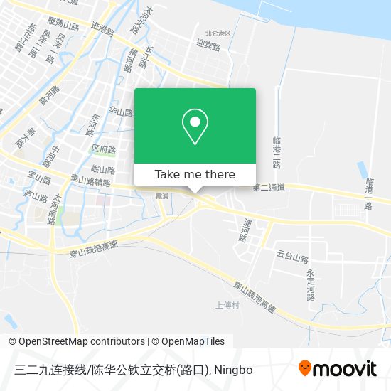 三二九连接线/陈华公铁立交桥(路口) map