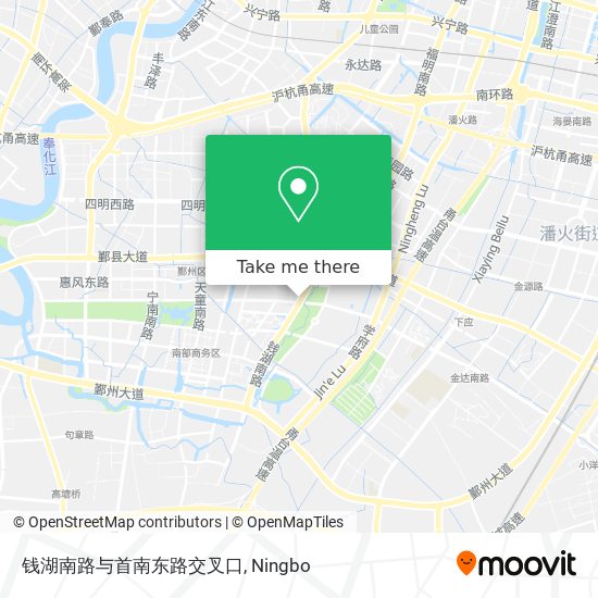 钱湖南路与首南东路交叉口 map