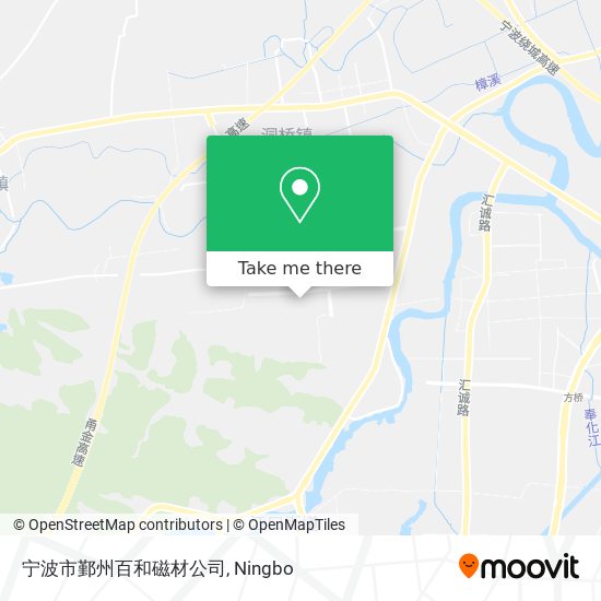 宁波市鄞州百和磁材公司 map