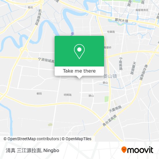 清真  三江源拉面 map