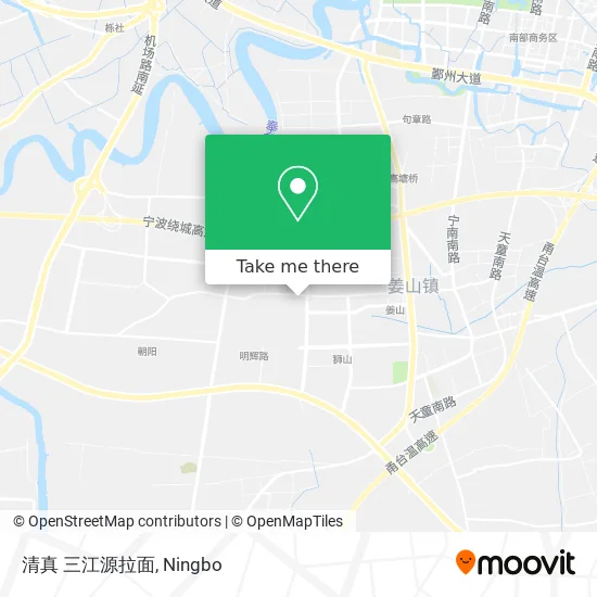 清真  三江源拉面 map
