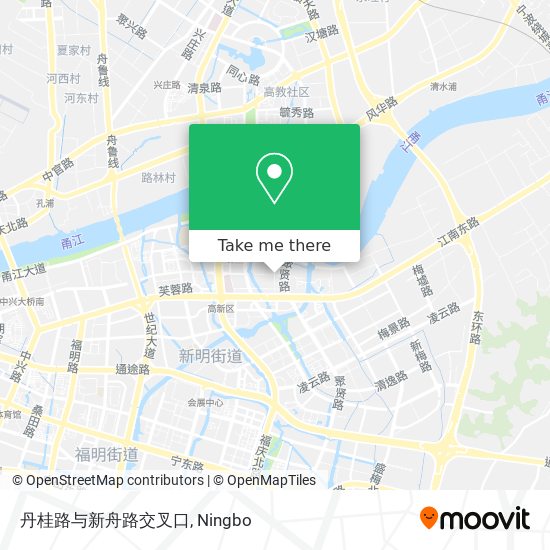 丹桂路与新舟路交叉口 map