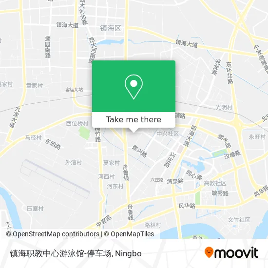 镇海职教中心游泳馆-停车场 map