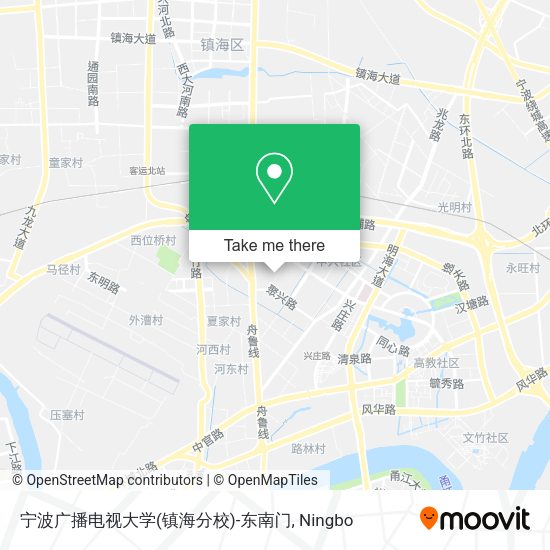 宁波广播电视大学(镇海分校)-东南门 map