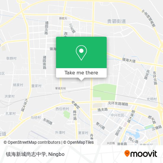 镇海新城尚志中学 map