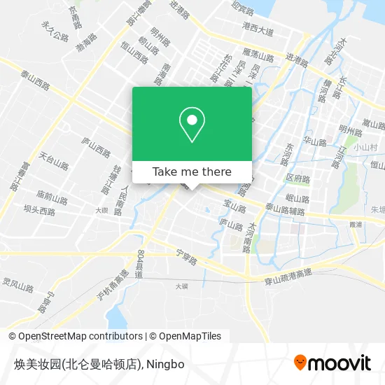 焕美妆园(北仑曼哈顿店) map