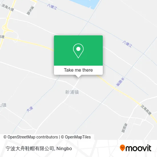 宁波大舟鞋帽有限公司 map