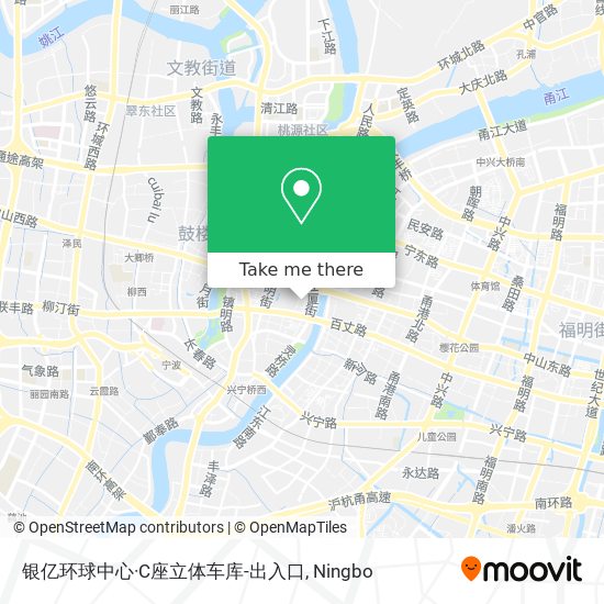 银亿环球中心·C座立体车库-出入口 map