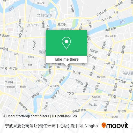 宁波果曼公寓酒店(银亿环球中心店)-洗手间 map