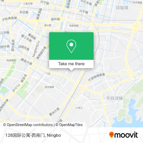 128国际公寓-西南门 map