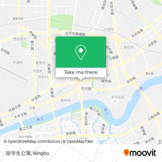 留学生公寓 map
