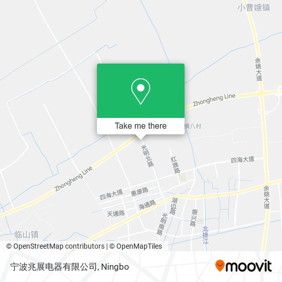 宁波兆展电器有限公司 map