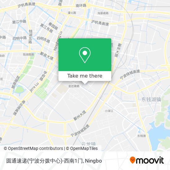圆通速递(宁波分拨中心)-西南1门 map