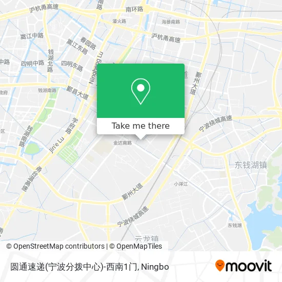 圆通速递(宁波分拨中心)-西南1门 map