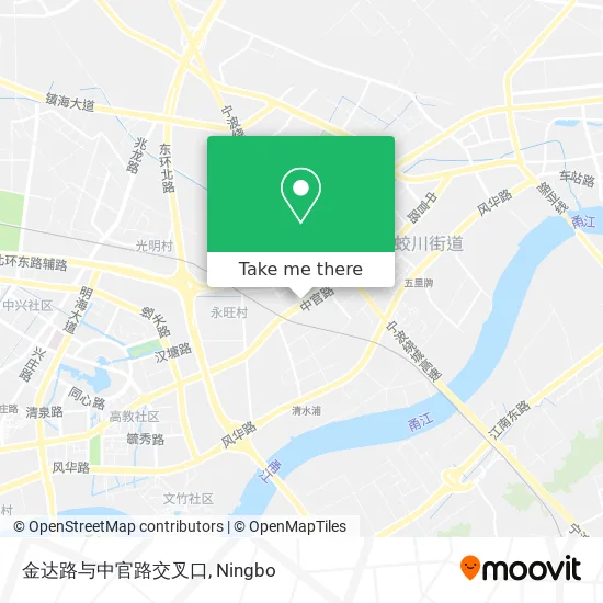 金达路与中官路交叉口 map