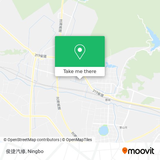 俊捷汽修 map