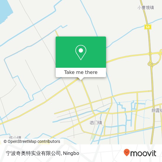 宁波奇奥特实业有限公司 map