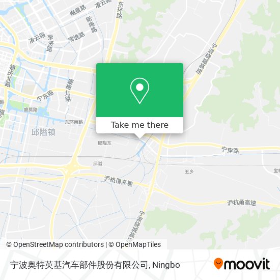 宁波奥特英基汽车部件股份有限公司 map