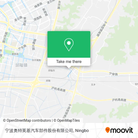 宁波奥特英基汽车部件股份有限公司 map