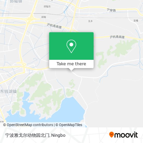 宁波雅戈尔动物园北门 map