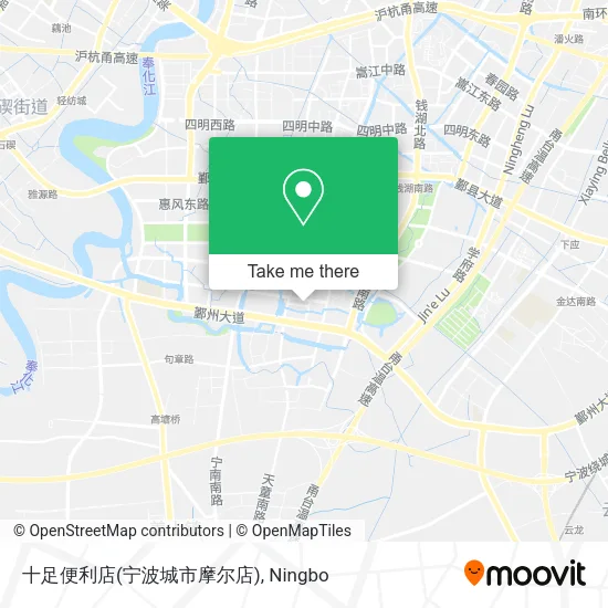 十足便利店(宁波城市摩尔店) map