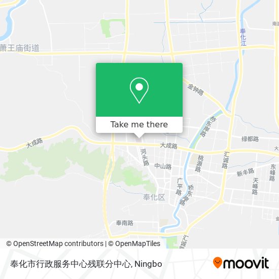 奉化市行政服务中心残联分中心 map