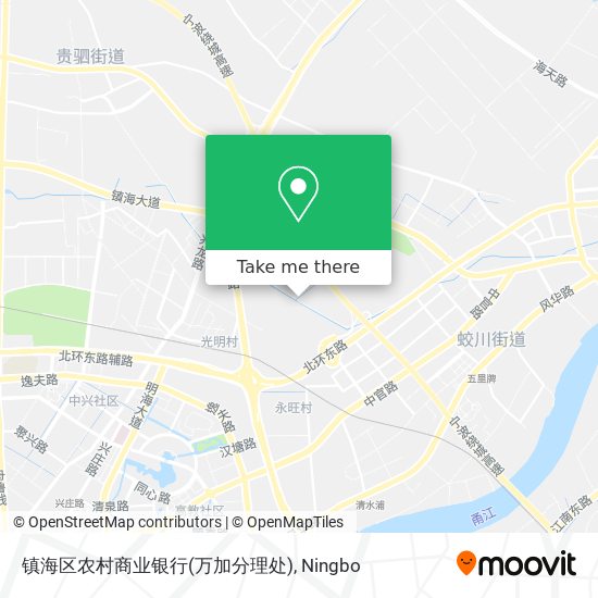 镇海区农村商业银行(万加分理处) map