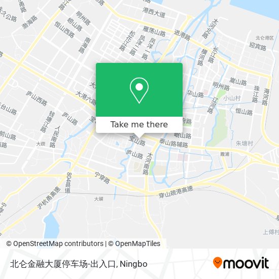 北仑金融大厦停车场-出入口 map