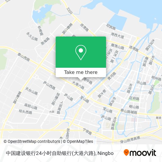 中国建设银行24小时自助银行(大港六路) map