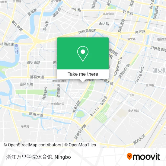 浙江万里学院体育馆 map
