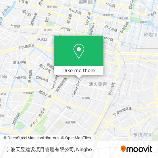宁波天昱建设项目管理有限公司 map