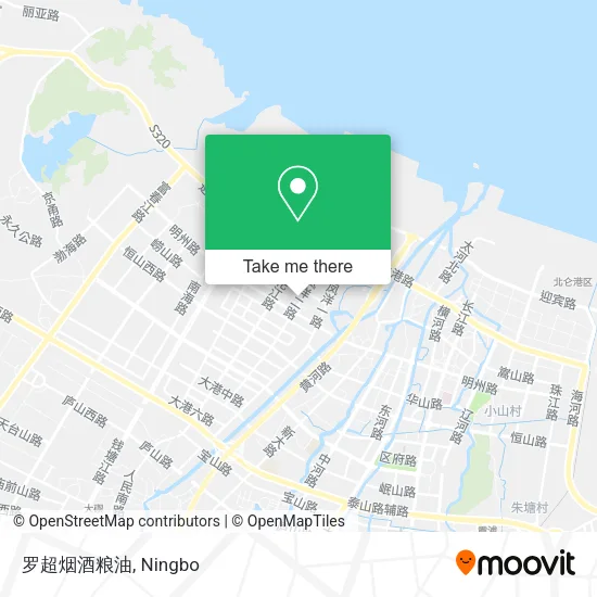罗超烟酒粮油 map