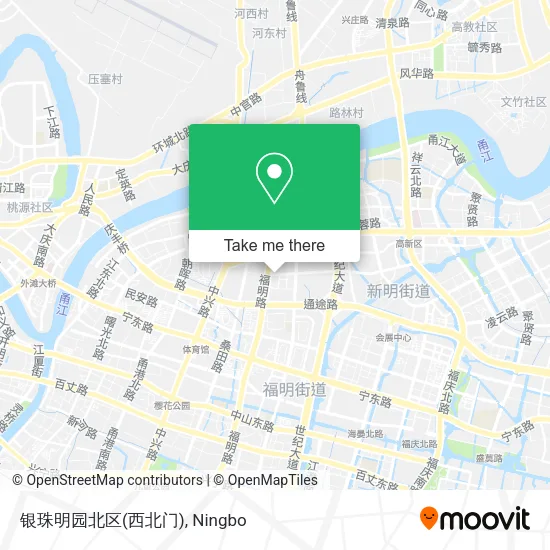 银珠明园北区(西北门) map