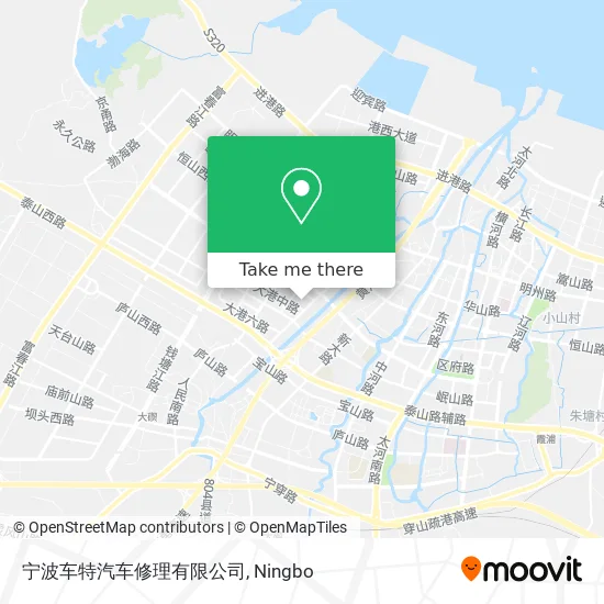宁波车特汽车修理有限公司 map