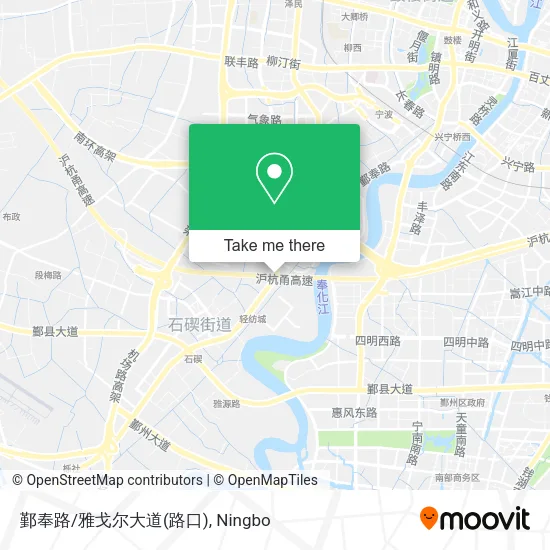 鄞奉路/雅戈尔大道(路口) map