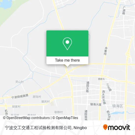 宁波交工交通工程试验检测有限公司 map