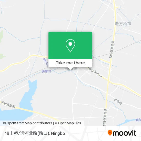 清山桥/运河北路(路口) map