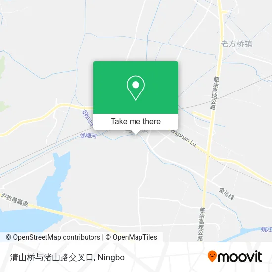 清山桥与渚山路交叉口 map