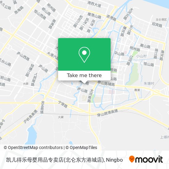 凯儿得乐母婴用品专卖店(北仑东方港城店) map