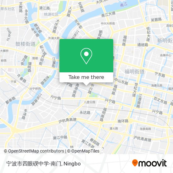 宁波市四眼碶中学-南门 map