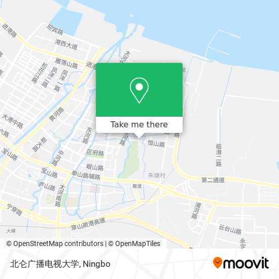 北仑广播电视大学 map