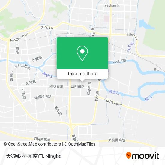 天鹅银座-东南门 map