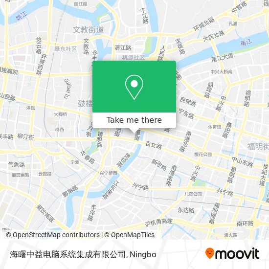 海曙中益电脑系统集成有限公司 map
