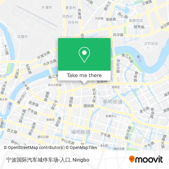 宁波国际汽车城停车场-入口 map