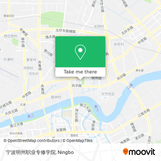 宁波明州职业专修学院 map
